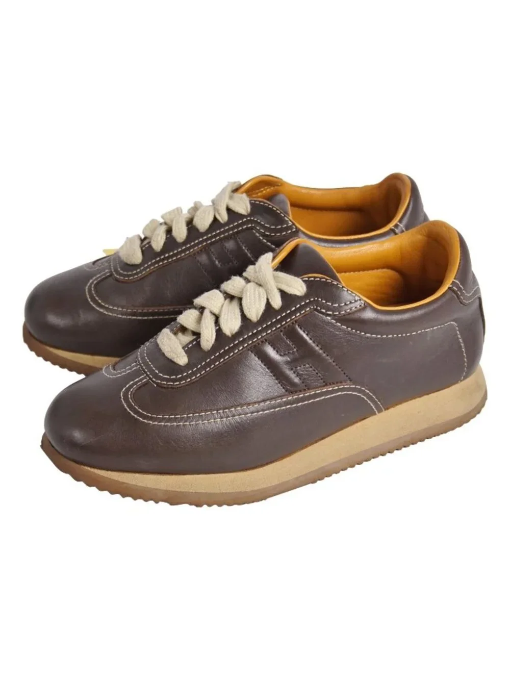 Hermes Sneakers Quick Low Cut Logo Leather